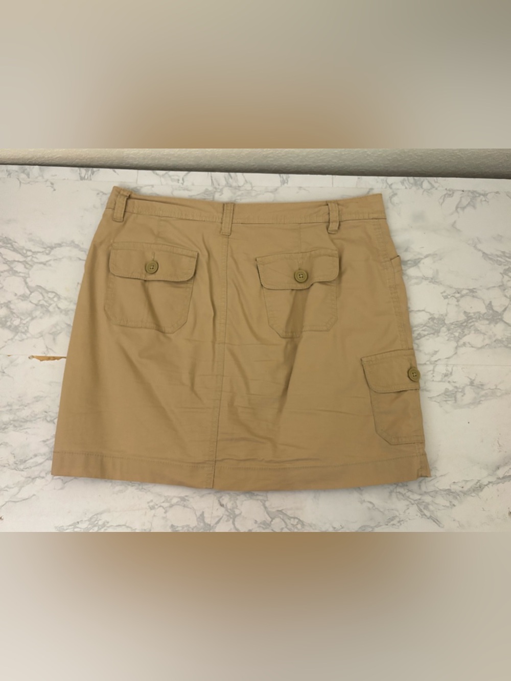 St. John's Bay Skirt Womens Sz 6 Khaki Tan Lightweight Stretch Shorts Lined - Picture 5 of 12